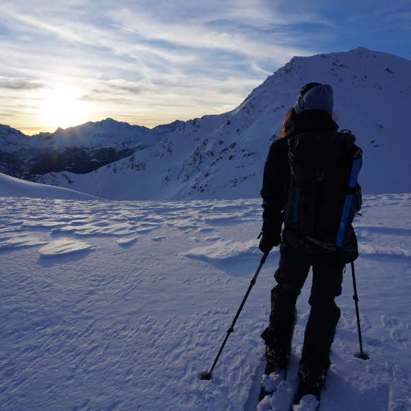 Montagne et skieur